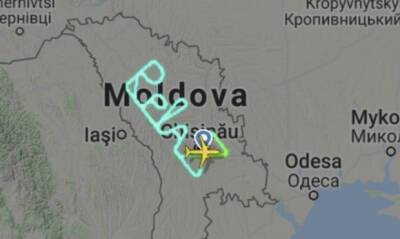Пилот самолета Air Moldova написал в небе вблизи границы с Украиной слово «Relax»