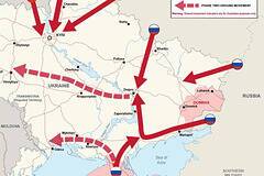 Британские военные опубликовали схему вторжения России на Украину