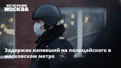 Задержан напавший на полицейского в московском метро