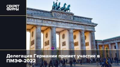 Делегация Германии примет участие в ПМЭФ-2022