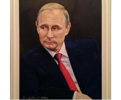 Вена Путина: художница из Новосибирска написала портрет президента России