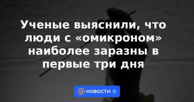 Евгений Тимаков - Ученые выяснили, что люди с «омикроном» наиболее заразны в первые три дня - news.mail.ru