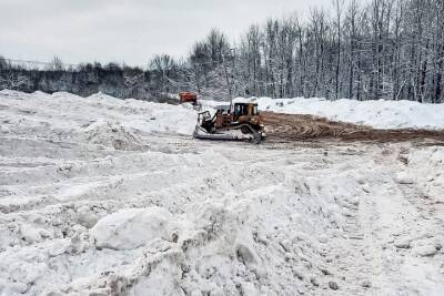 Снежная свалка на Лужском шоссе будет работать по другому графику