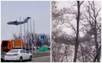 Победитель "Холостячки" заснял над Киевом огромный военный самолет: выяснились подробности