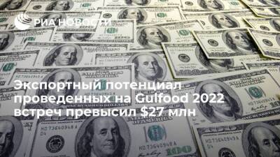 Экспортный потенциал проведенных на Gulfood 2022 встреч превысил $27 млн