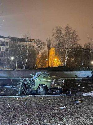 У здания правительства в Донецке взорвалася автомобиль (ВИДЕО)