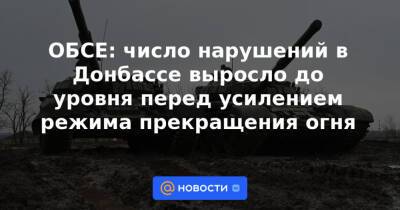 Яшар Халит Чевик - ОБСЕ: число нарушений в Донбассе выросло до уровня перед усилением режима прекращения огня - news.mail.ru - Россия - Украина - Киев - ДНР - Ростовская обл. - ЛНР