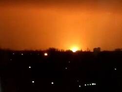В Луганске после взрыва загорелся газопровод «Дружба»