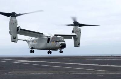 Контр-адмирал ВМС США: Конвертопланы новой модификации CMV-22B Osprey должны составить основу транспортного авиакрыла авианосцев будущего - topwar.ru - США