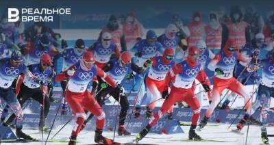 Российские лыжники выиграли золотую и серебряную медали в масс-старте на Олимпиаде