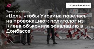 «Цель, чтобы Украина повелась на провокацию»: политолог из Киева объяснила эскалацию в Донбассе