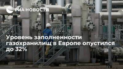 "Газпром": менее 5% от закачанного летом газа осталось в европейских подземных хранилищах