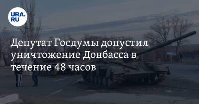Депутат Госдумы допустил уничтожение Донбасса в течение 48 часов