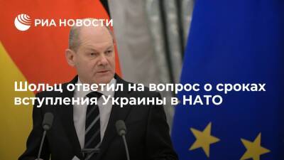 Канцлер Германии Шольц: вступление Украины в НАТО в обозримом будущем не случится