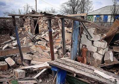 В ростовском хуторе разбомблен нежилой дом