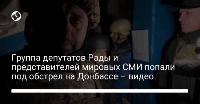 Группа депутатов Рады и представителей мировых СМИ попали под обстрел на Донбассе – видео