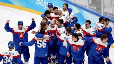 Сборная Словакии по хоккею впервые завоевала медали ОИ