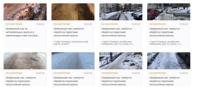 Петербуржцы продолжают жаловаться на плохую уборку улиц Петербурга