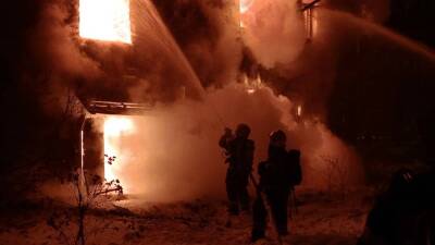 Жертвами пожара в поселке Рыбачий под Новосибирском стали два человека