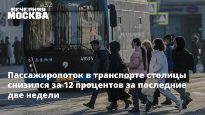 Пассажиропоток в транспорте столицы снизился за 12 процентов за последние две недели - vm.ru - Москва - Москва