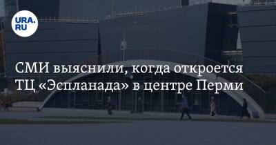 СМИ выяснили, когда откроется ТЦ «Эспланада» в центре Перми