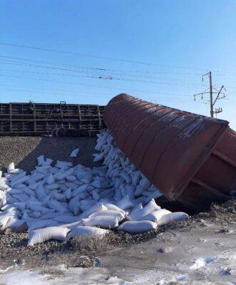 12 вагонов грузового поезда сошли с рельсов в Карагандинской области Казахстана