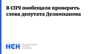 В СПЧ пообещали проверить слова депутата Делимханова
