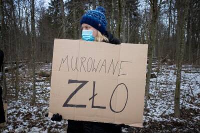Протестующие против стены с Белоруссией польские экологи объявлены русскими агентами