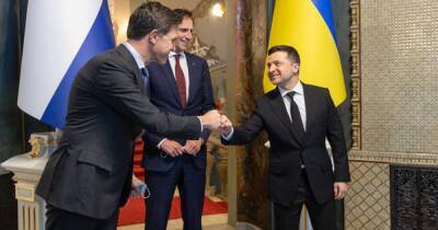 Зеленский встретил премьера Нидерландов в Украине (ФОТО)