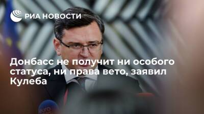 Глава МИД Украины Кулеба исключил предоставление особого статуса и права вето Донбассу