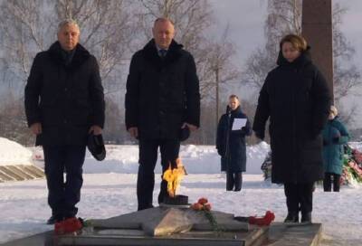В Сланцевском районе в День освобождения от немецко-фашистских захватчиков вспоминали героев-освободителей