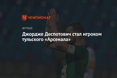 Джордже Деспотович стал игроком тульского «Арсенала»