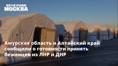 Амурская область и Алтайский край сообщили о готовности принять беженцев из ЛНР и ДНР