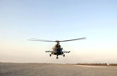 Проведены учебные полеты с экипажами вертолетов ВВС Азербайджана (ВИДЕО)