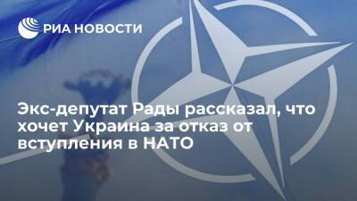 Экс-депутат Рады Килинкаров: Украина откажется от вступления в НАТО за большие деньги