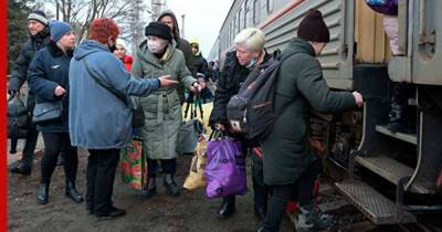 Еще шесть поездов с беженцами из Донбасса отправятся в регионы РФ