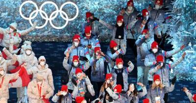 Россия приняла участие в параде на церемонии закрытия Олимпиады