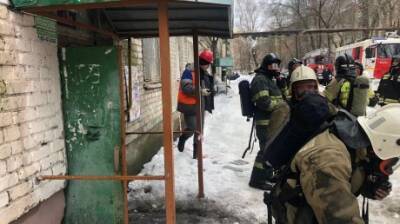 Во время пожара в доме на ул. Калинина спасли трех человек
