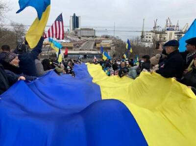 «Готовы защищать город и страну»: в Одессе прошел многотысячный Марш единства. ФОТО