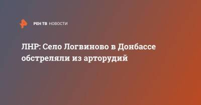 ЛНР: Село Логвиново в Донбассе обстреляли из арторудий