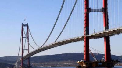 Строительство первого моста через пролив Дарданеллы завершила Турция