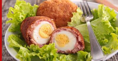 Праздничная кухня: яйца по-шотландски в свином фарше