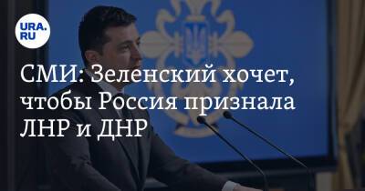 СМИ: Зеленский хочет, чтобы Россия признала ЛНР и ДНР