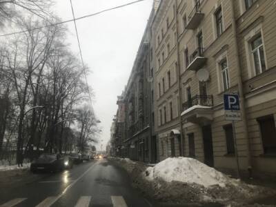 В Петербурге около ноля, местами снегопад