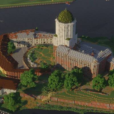 Выборгский замок и Кирху в Приморске воссоздали в игре Minecraft