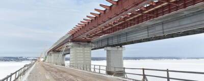 В Пермском крае новый мост через Чусовую построили на 60%