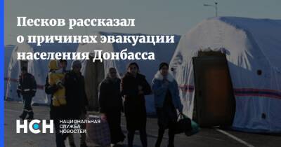 Дмитрий Песков - Песков рассказал о причинах эвакуации населения Донбасса - nsn.fm - Россия - Украина - Киев - с. Донбасс