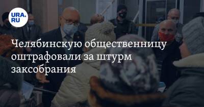 Челябинскую общественницу оштрафовали за штурм заксобрания