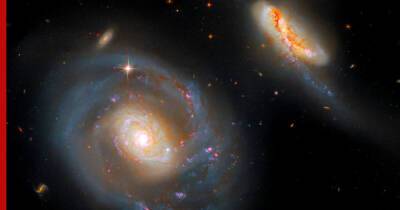 "Хаббл" сфотографировал взаимодействующие галактики в 200 миллионах световых лет от Земли