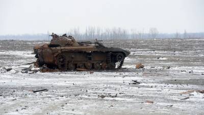 Две украинские БМП были уничтожены за попытку перейти границу с Россией